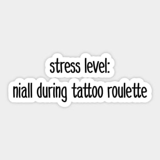 Niall Horan tattoo roulette Sticker